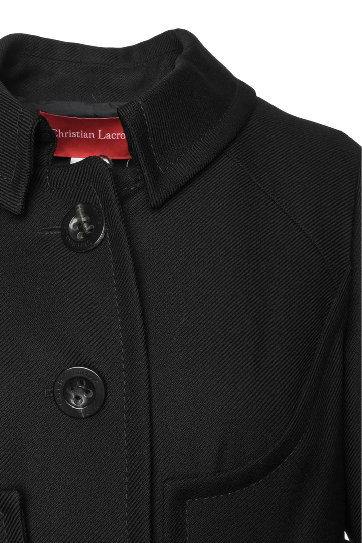 Christian Lacroix Size 10 Wool Trench Coat