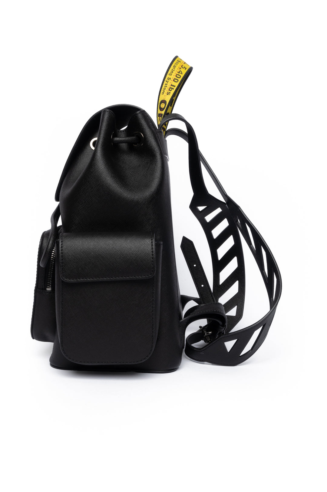 Off White Diagonal Binder Clip BackPack