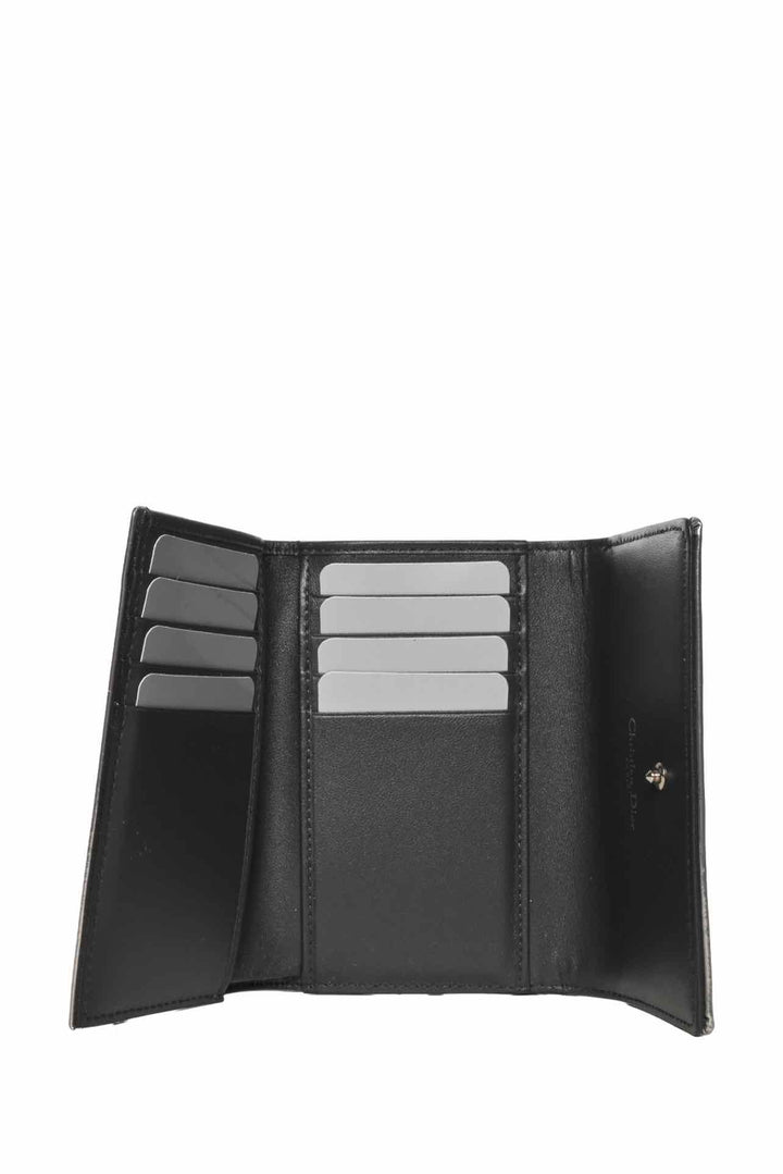 Dior 2017 Diorama Metallic Trifold Wallet