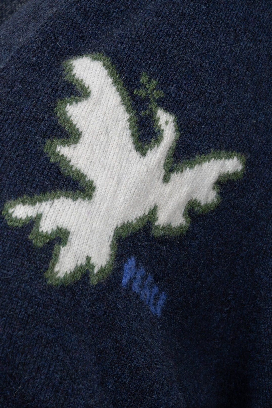 Queene and Belle Size S Peace Bird Cashmere Cardigan