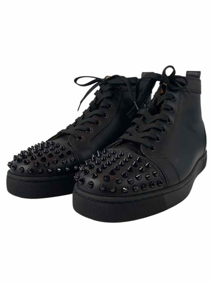 Mens Shoe Size 43 Christian Louboutin Men's Lou Spikes High Top Sneakers