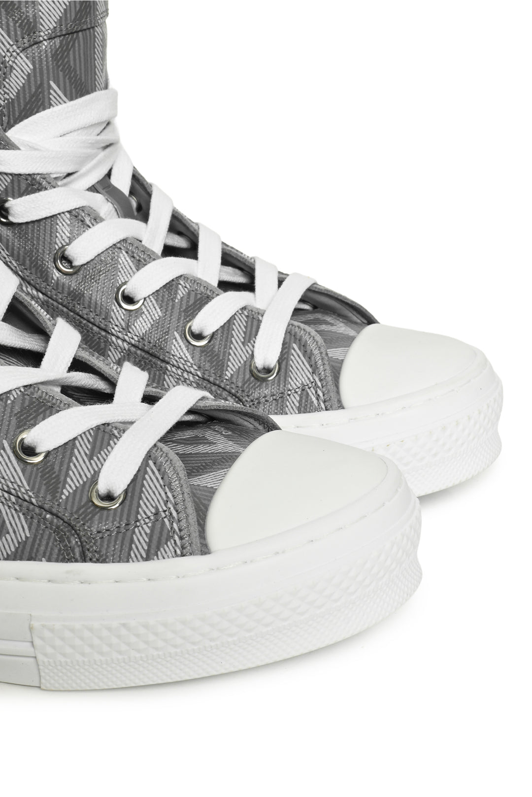 Mens Shoe Size 41 Christian Dior Men's B23 High Top CD Diamond Canvas Sneakers