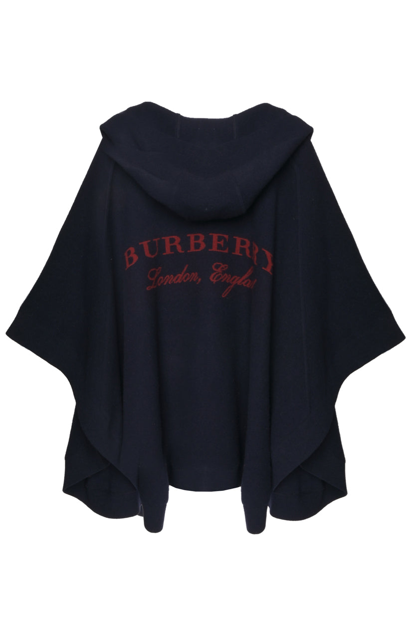 Burberry Size OS Back Logo Hooded Cape
