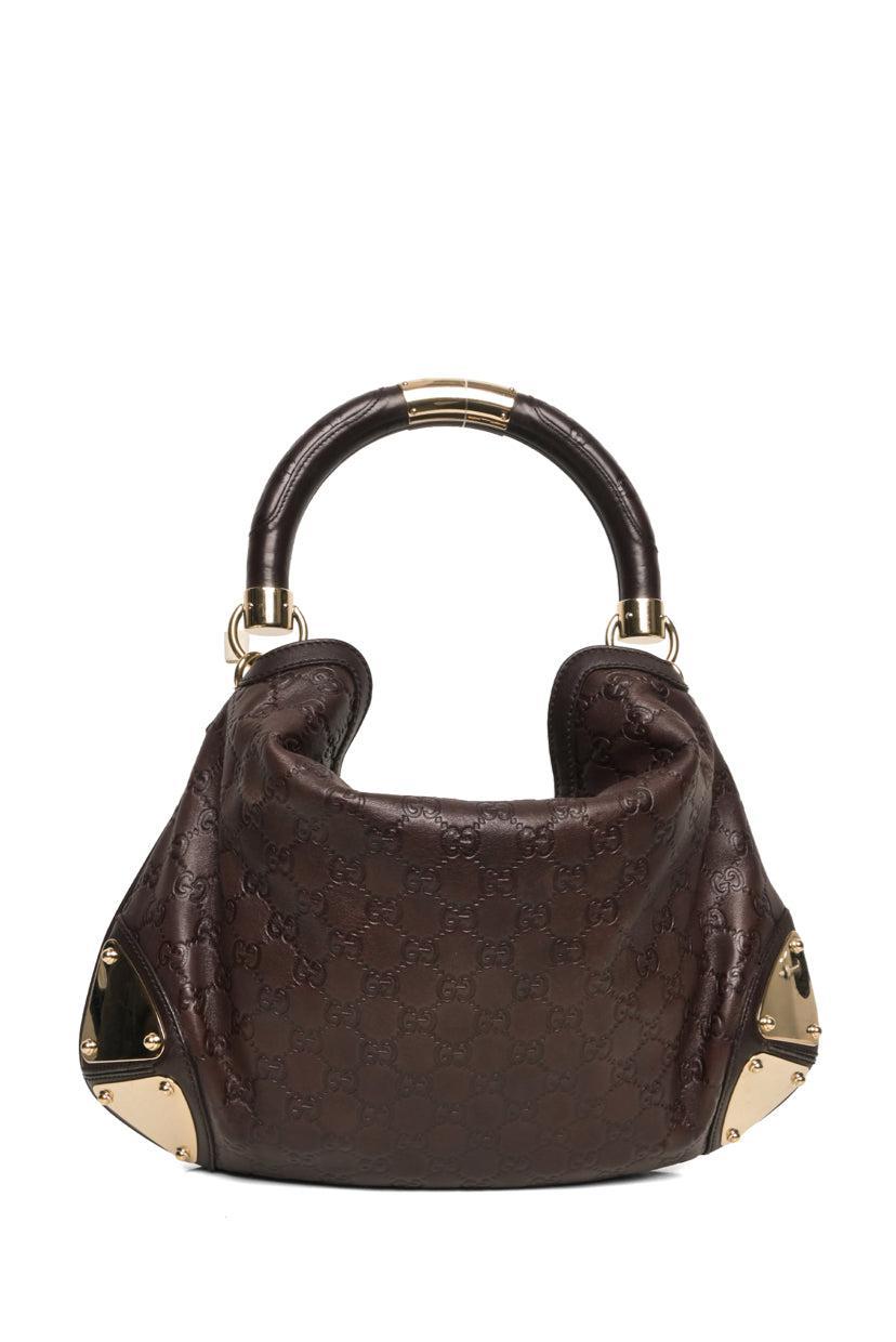 Gucci GG Signature Guccissima Leather Large Babouska Indy Hobo Shoulder Bag