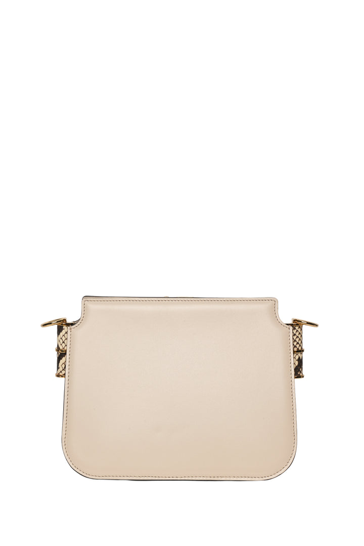 Fendi Python Trimmed Touch Shoulder Bag