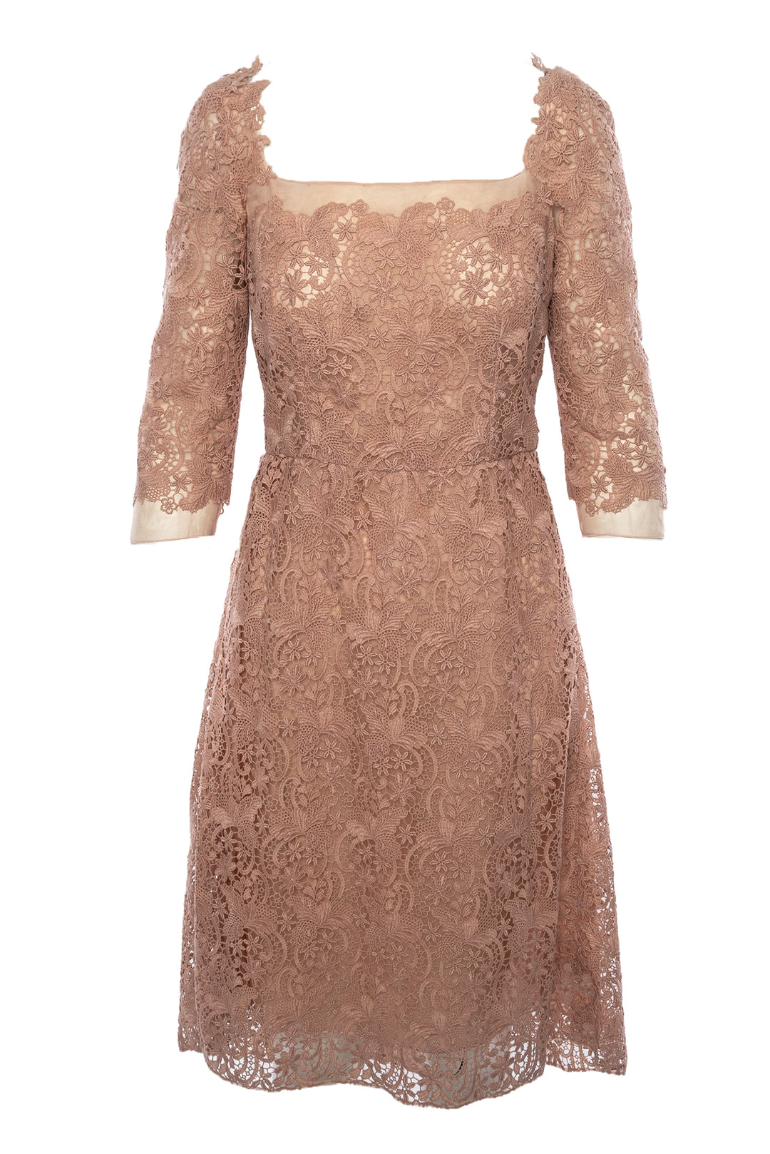 Dolce & Gabbana Size 40 Lace Midi Dress