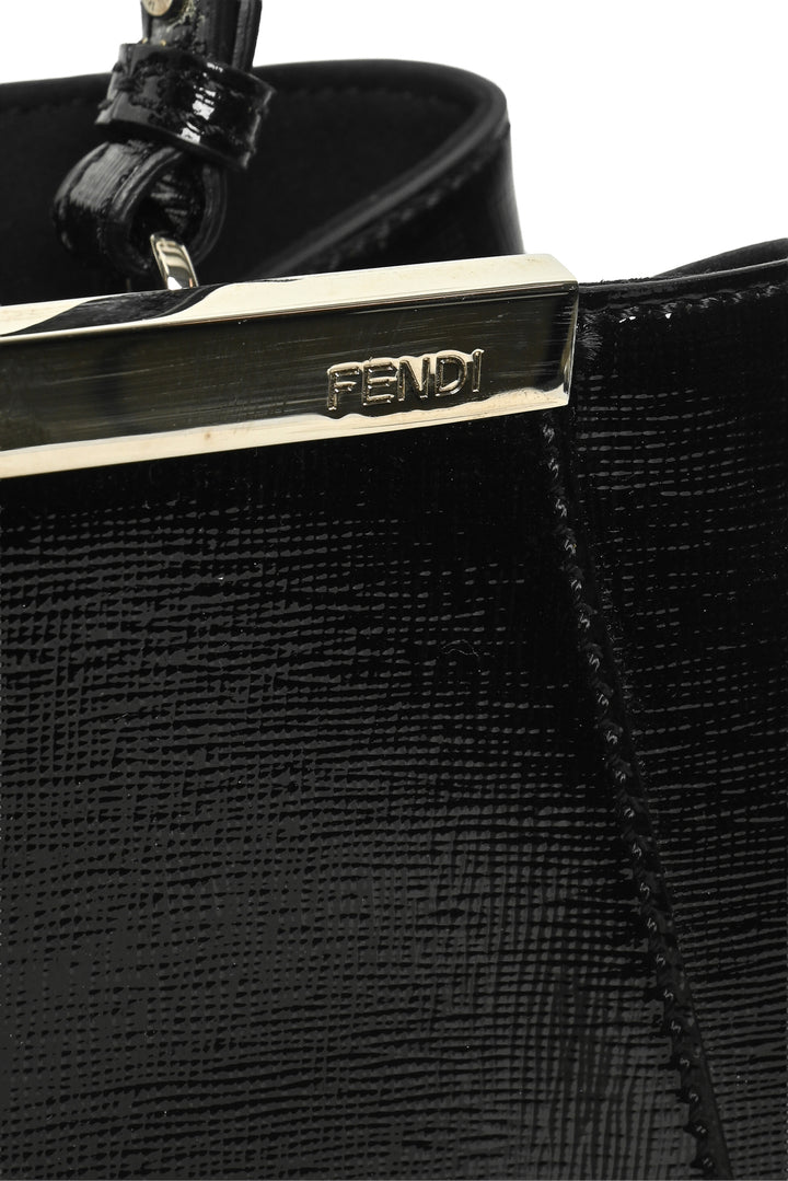 Fendi Vitello Patent Medium 2Jours Elite Tote