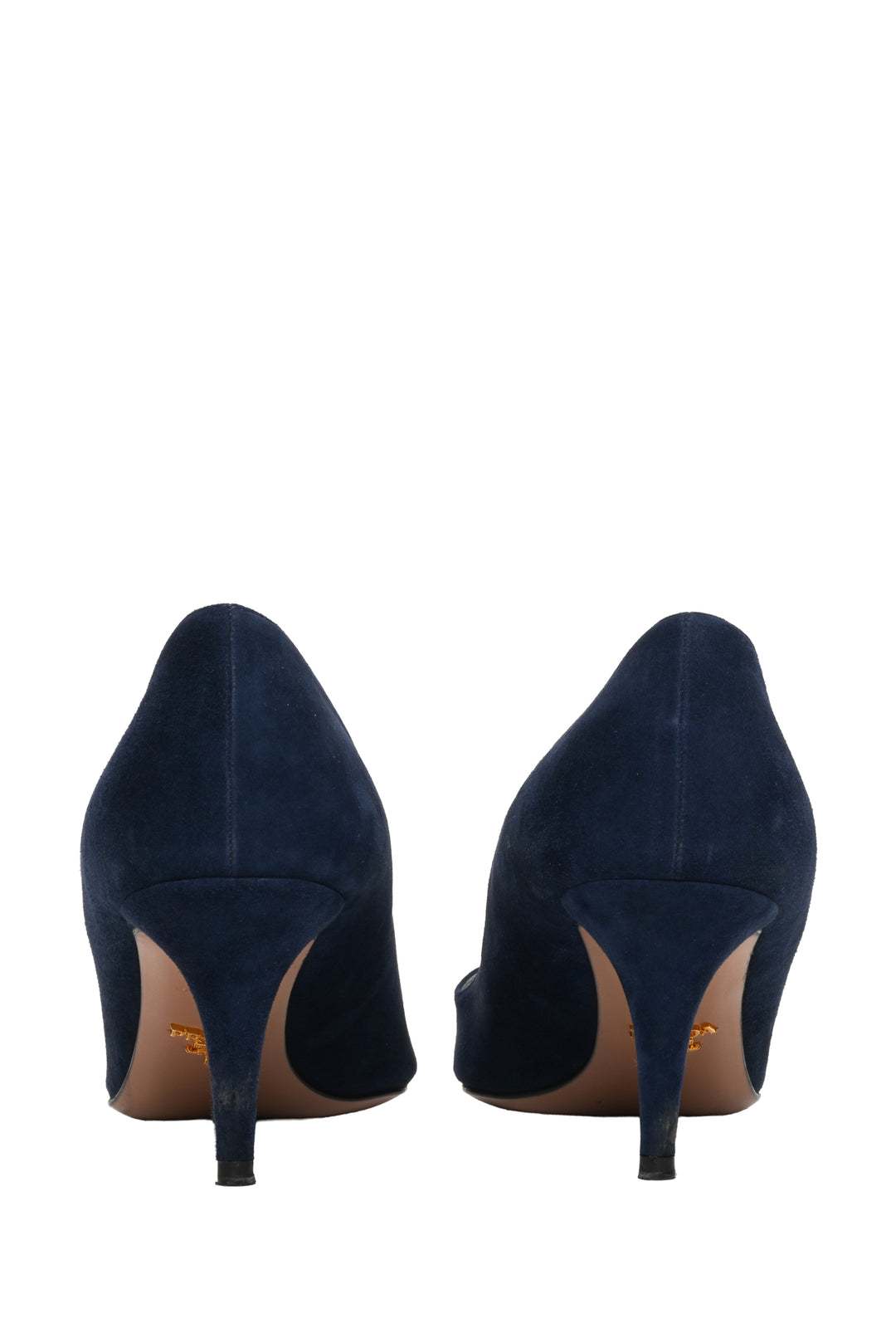 Prada Size 41 Pointed Toe Suede Pumps