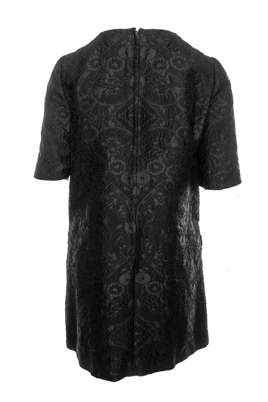 Dolce & Gabbana Size 44 Floral Jacquard Shift Dress