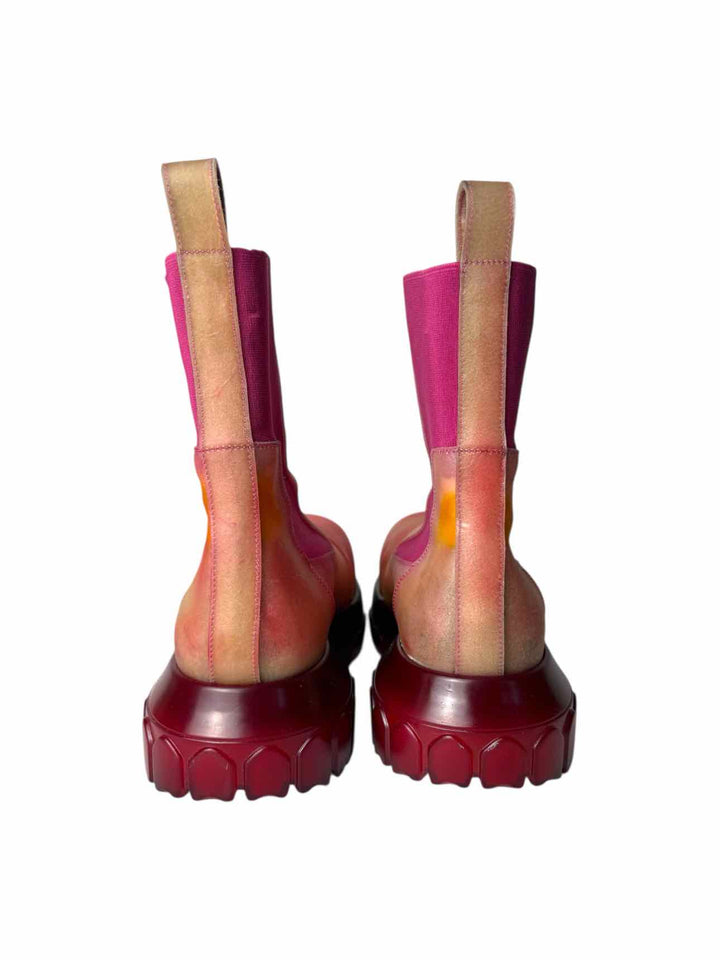 Rick Owens Size 41 Beatle Bozo Tractor Transparent Ankle Boots