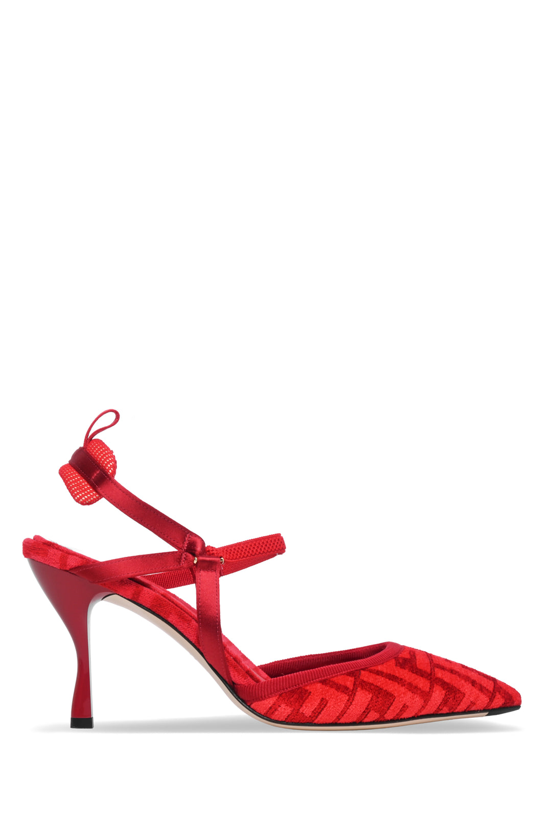 Fendi Size 40 Zucca FF Colibri Slingback Pumps