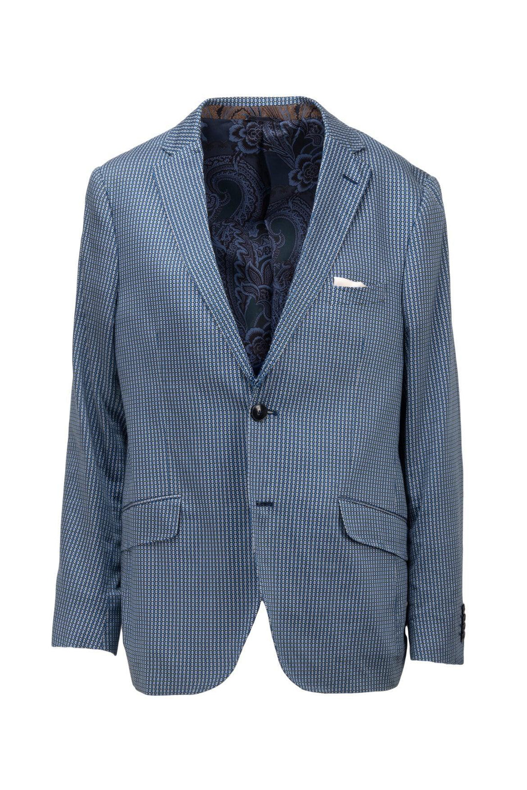 Etro Size 42 Men's Cotton & Silk Single Breasted Blazer