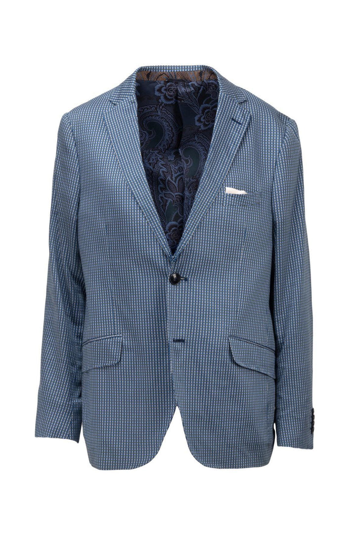 Etro Size 42 Men's Cotton & Silk Single Breasted Blazer