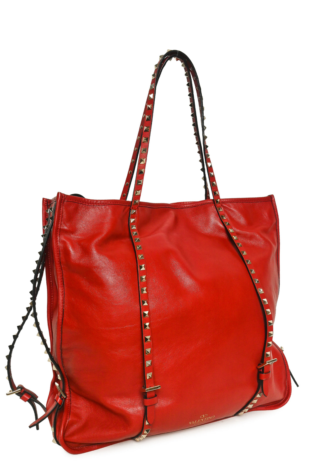 Valentino Vitello Rockstud Shopper Tote