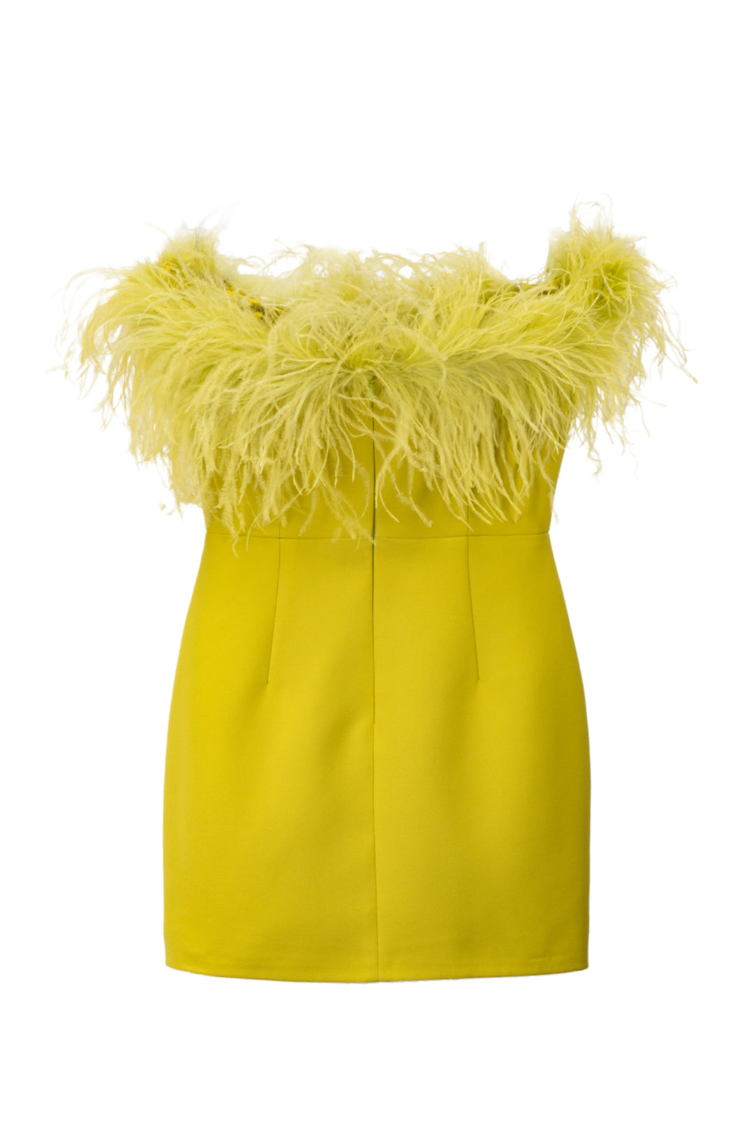 New Arrivals Size 6 Cynthia Ostrich Feather Trim Dress