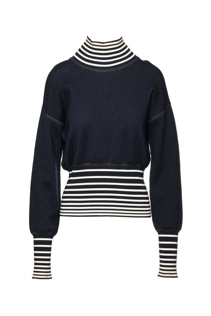 Loewe Size S Striped Mockneck Sweater