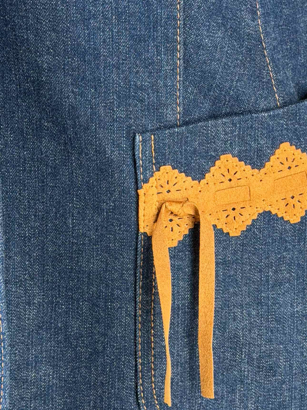Escada Size 34 Embellished Denim Jacket
