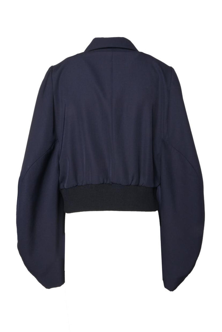 Dries Van Noten Size 40 Cropped Twill Bomber Jacket