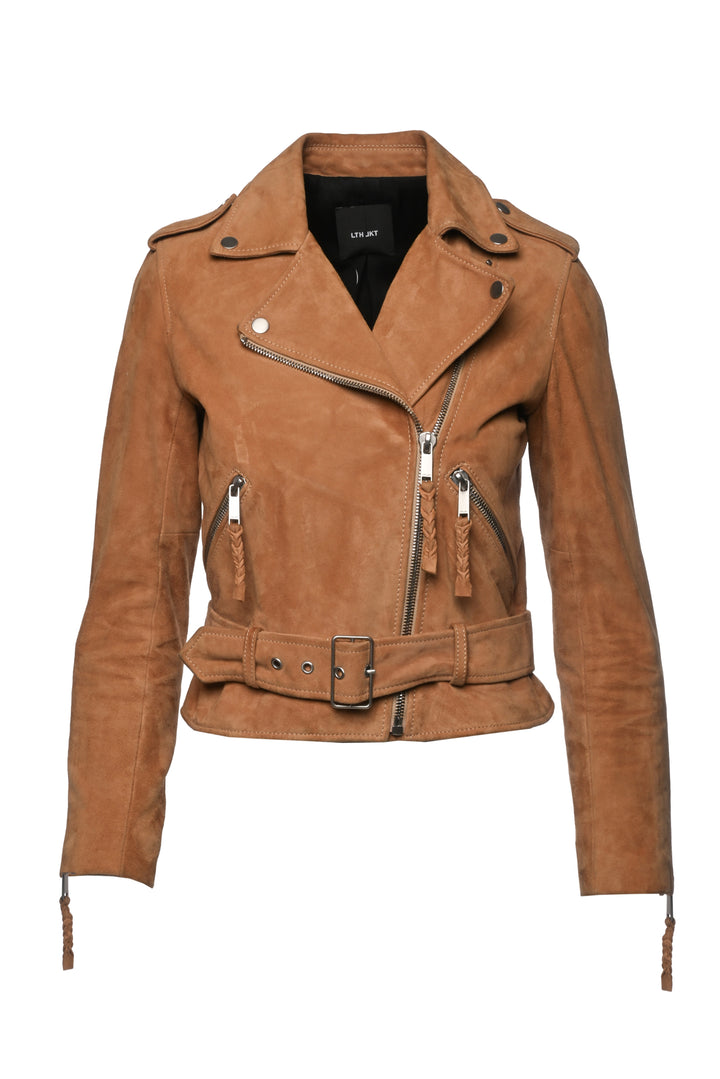 LTH JKT Size S Suede Leather Biker Jacket