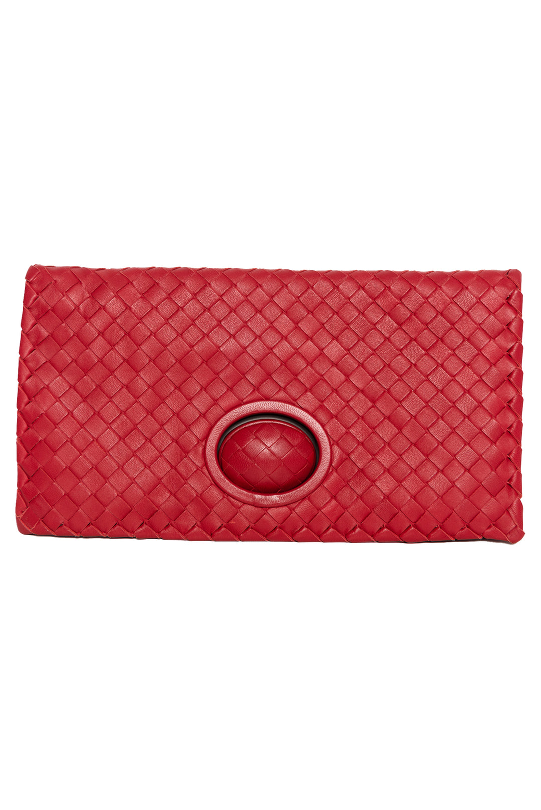 Bottega Veneta Nappa Intrecciato Twist Lock Clutch