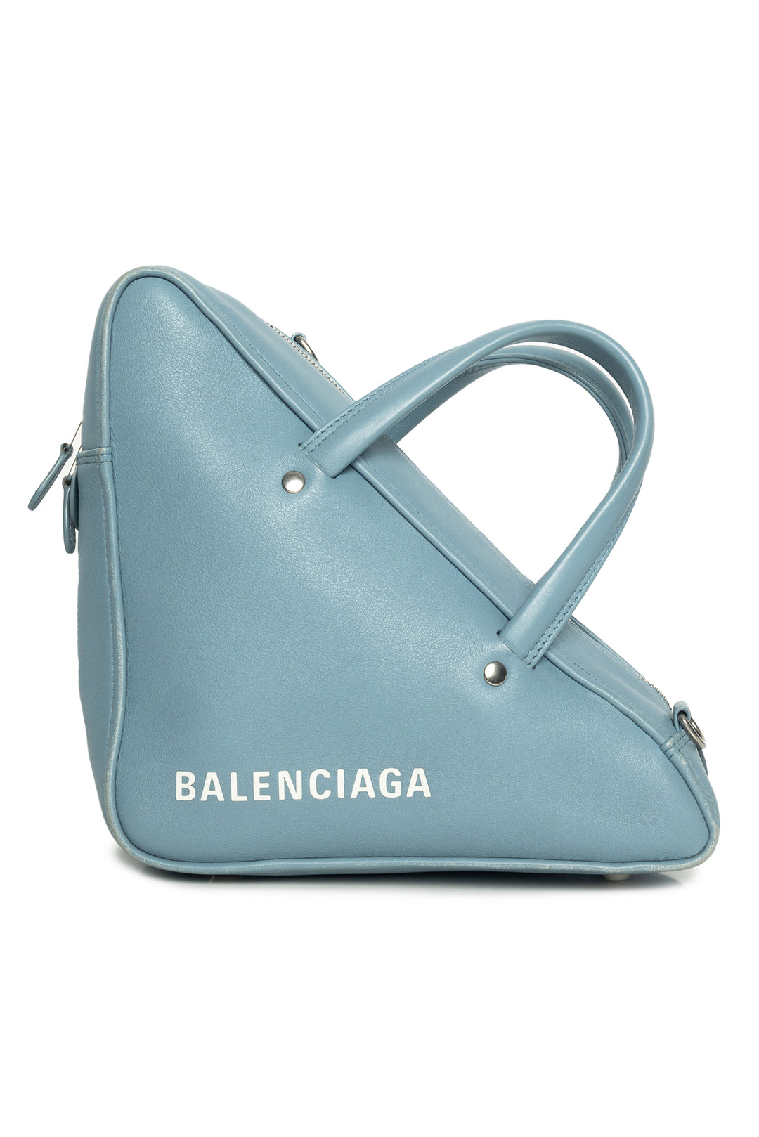 Balenciaga Logo Triangle Zip Crossbody