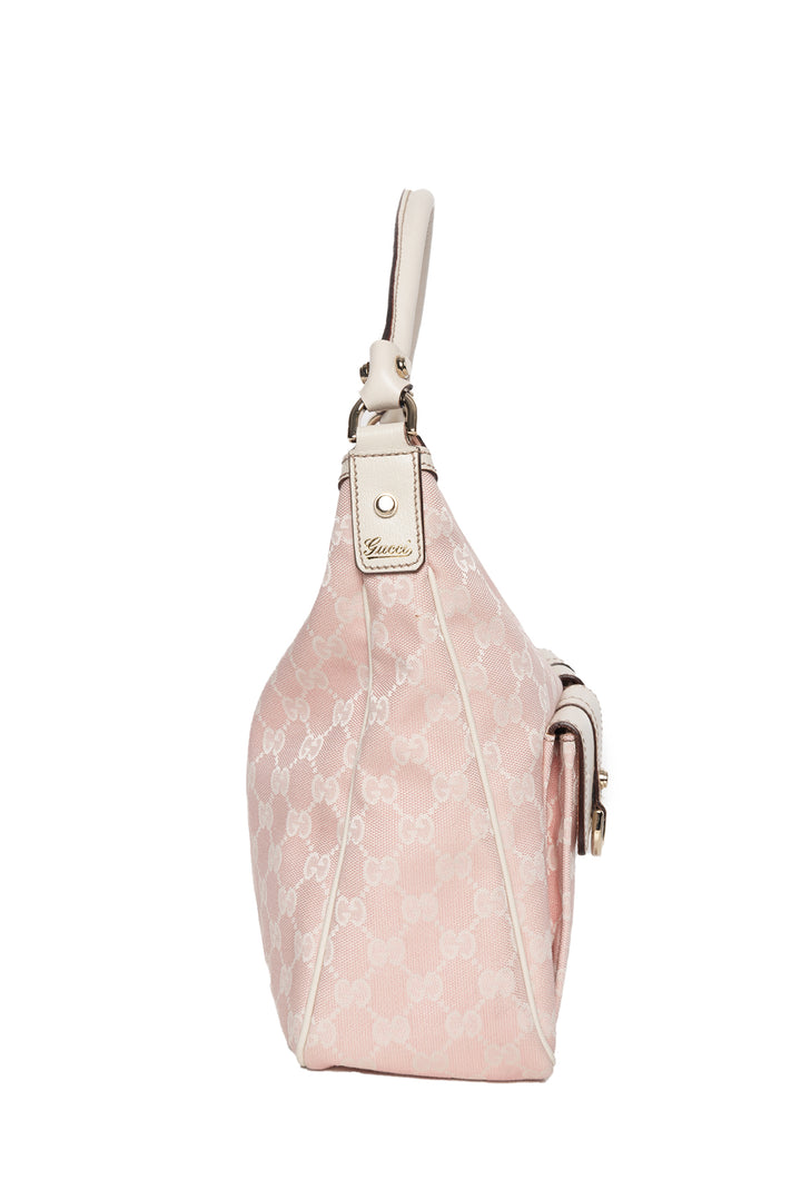 Gucci GG Pink Cloth Hobo