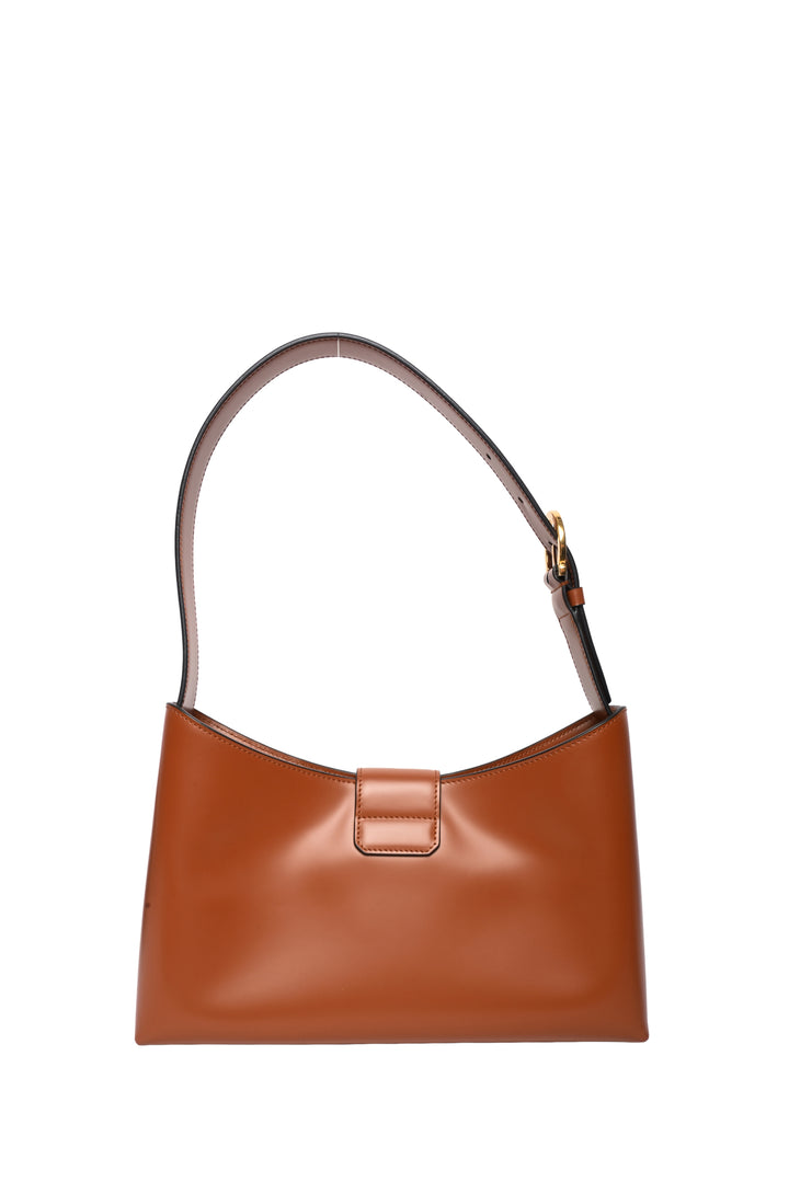 Salvatore Ferragamo Trifolio Calfskin Leather Shoulder Bag
