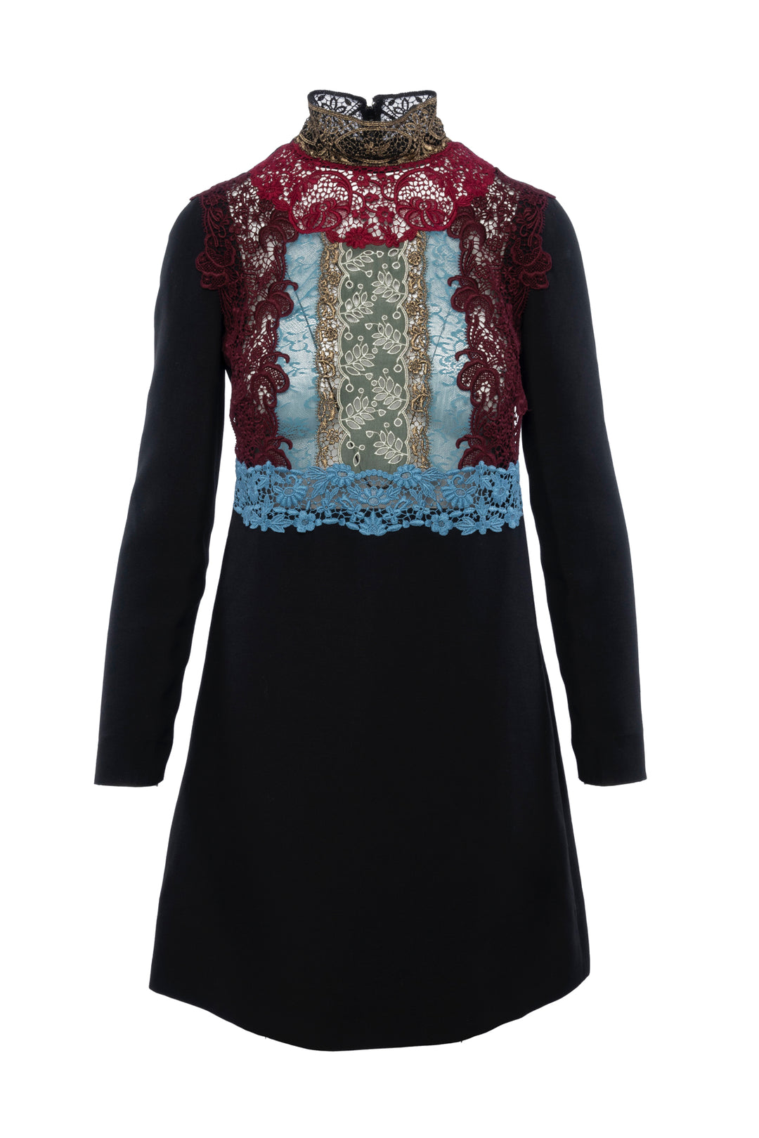 Valentino Size 4 Lace Embroidered Dress