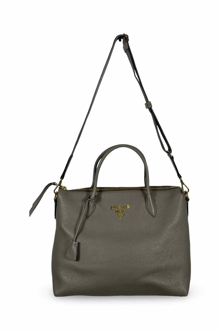 Prada Vitello Daino Convertible Tote