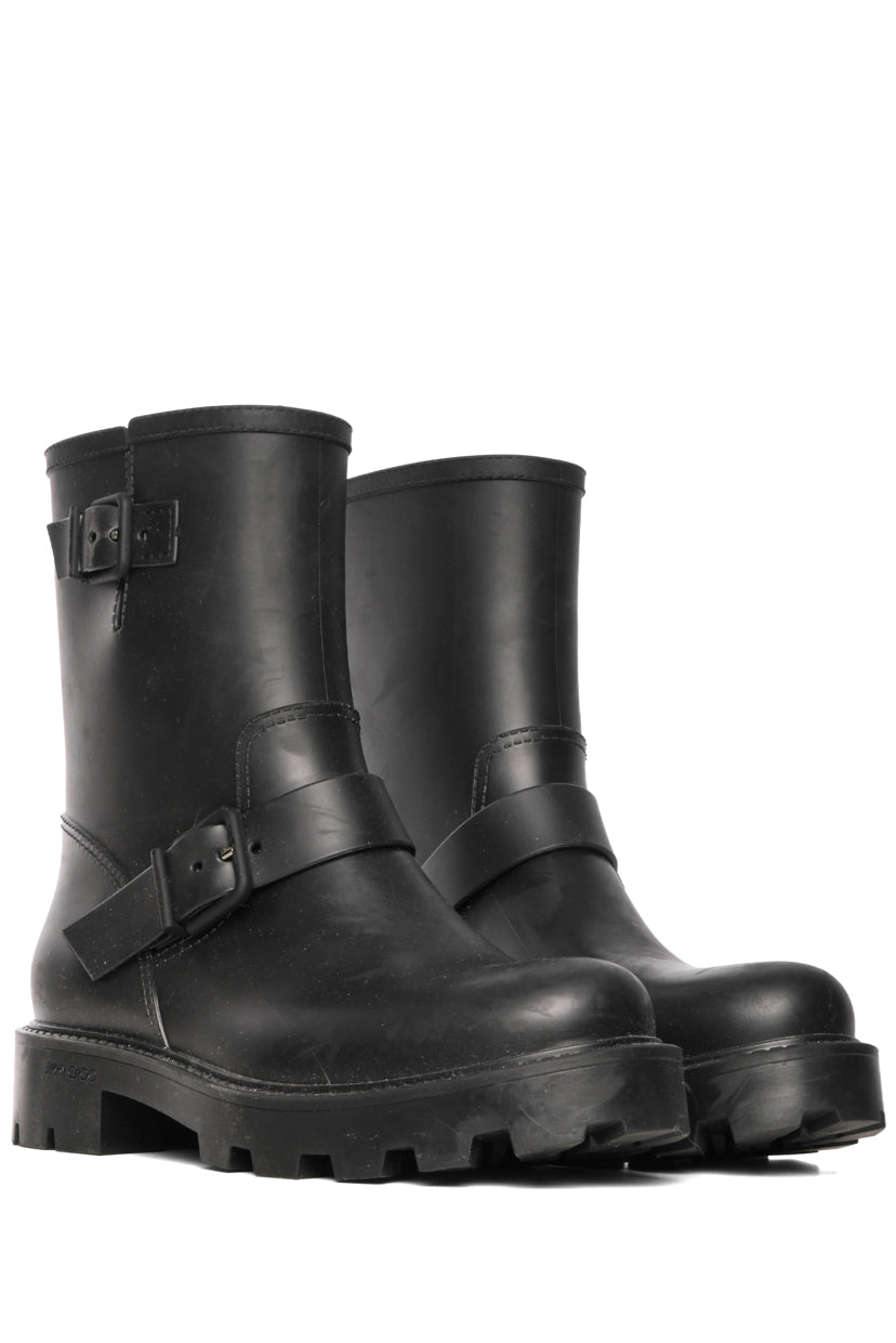 Jimmy Choo Size 40 Yael Flat Rubber Rain Boots