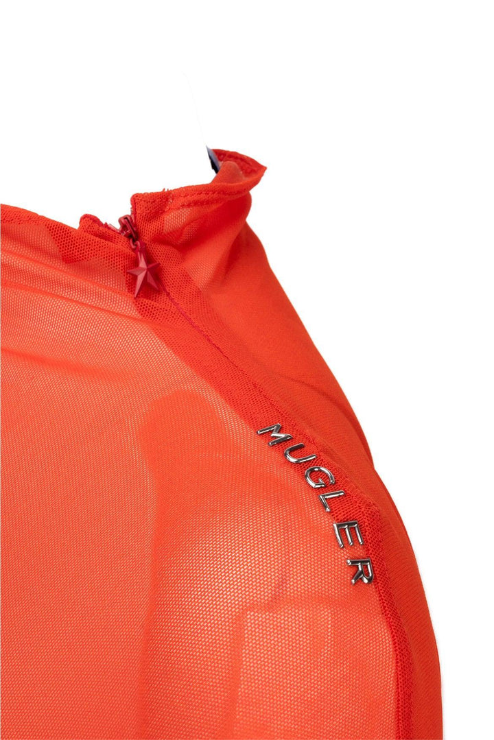 Mugler Size 40 Ombre-Effect Mesh Tops