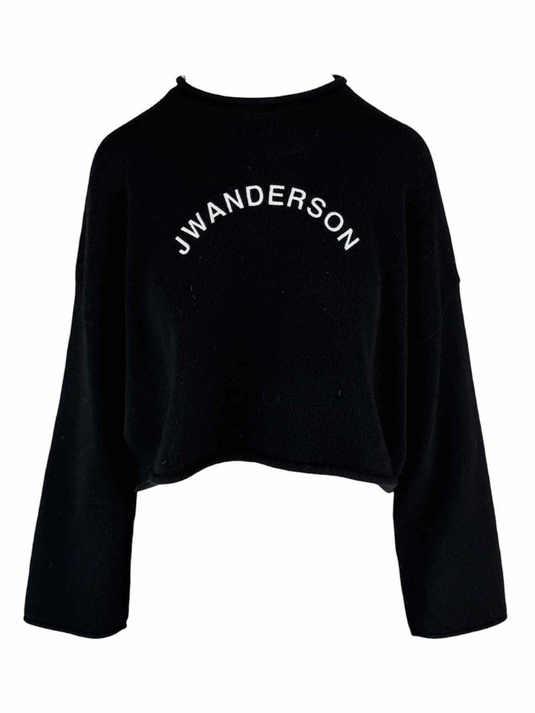 JW Anderson Size XS Wool & Cashmere Logo Cropped Sweater