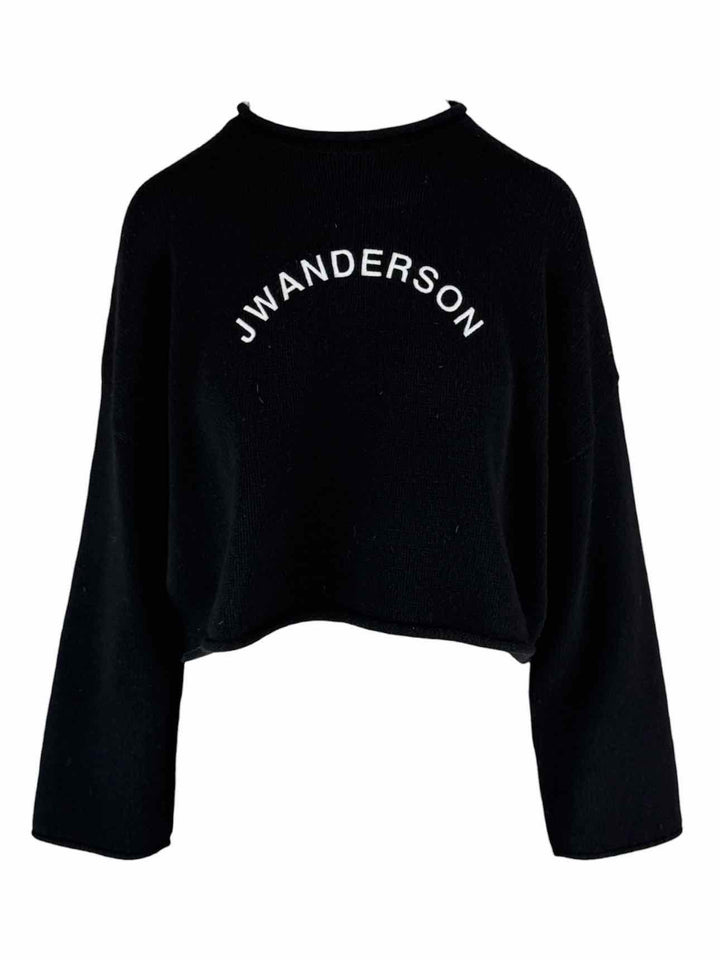 JW Anderson Size XS Wool & Cashmere Logo Cropped Sweater