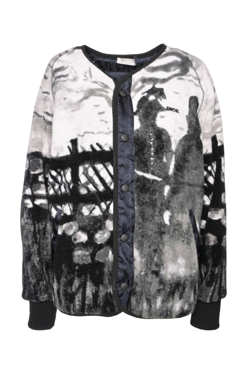 Christian Dior Size XS F/W 2021 Peter Doig Crossover Wool Waist Jacket