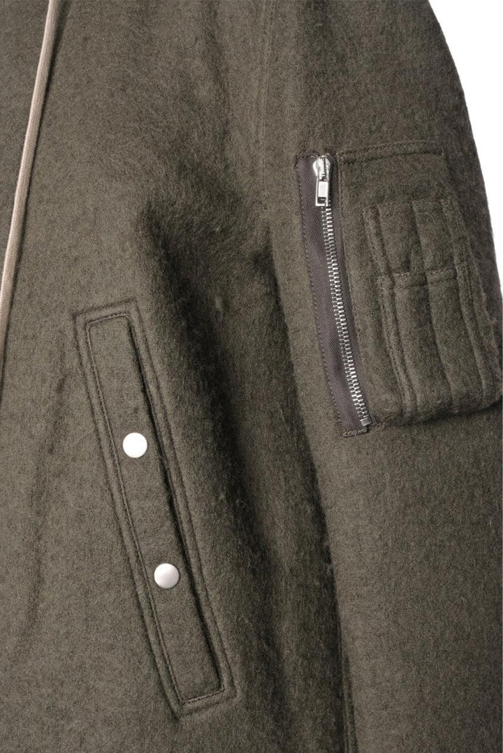 Rick Owens Size 40 Men's Sisyphus F/W 2018 Wool Hooded Coat