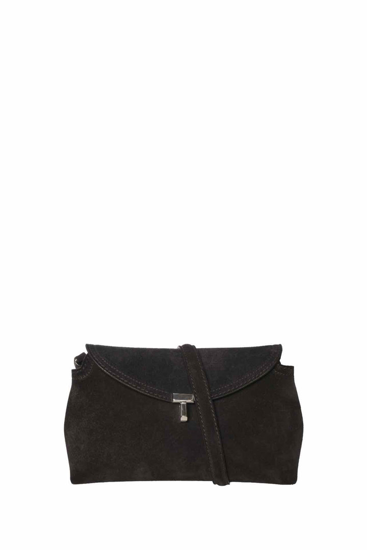 Toteme T-Lock Suede Small Shoulder Bag