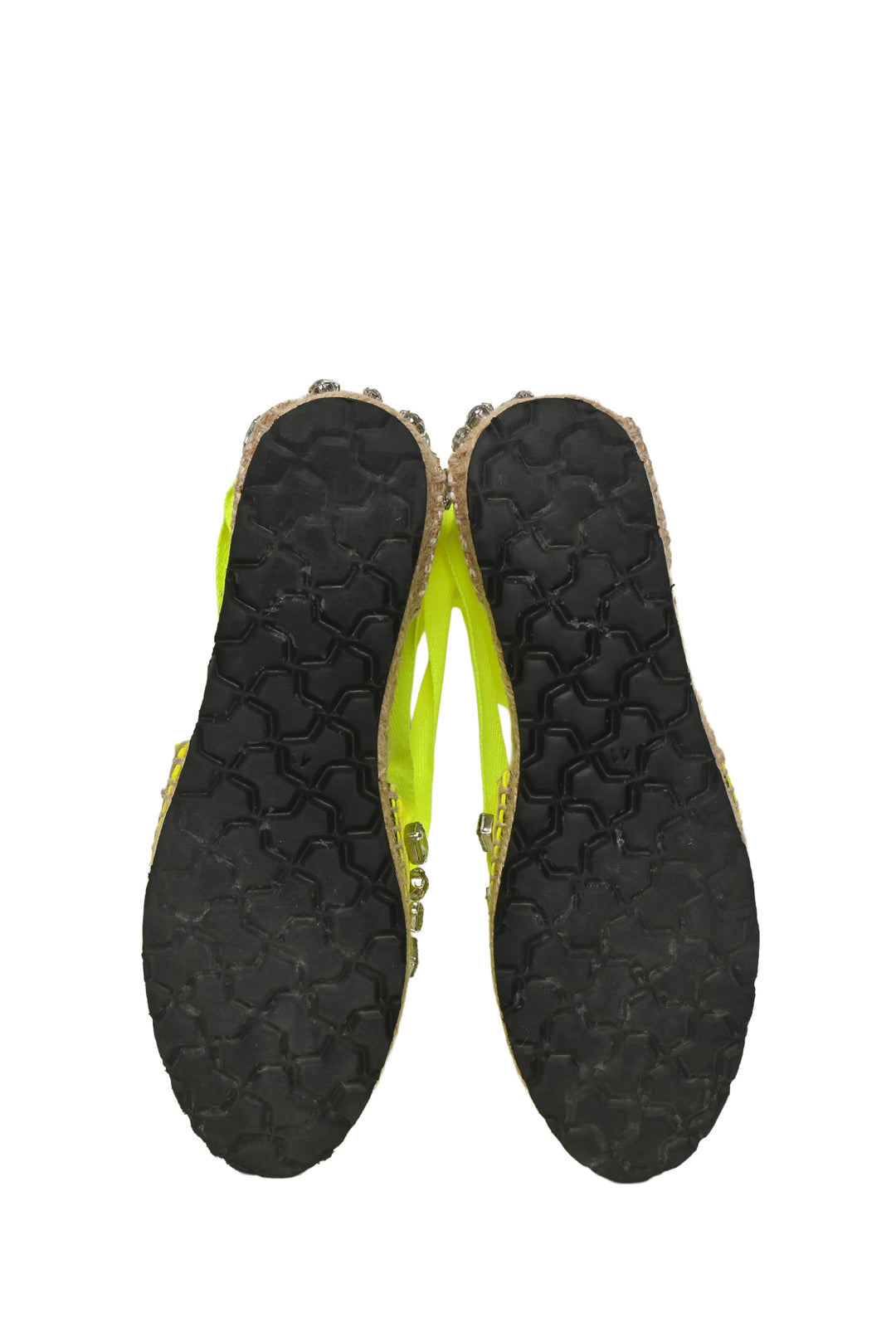Loewe x Paula's Ibiza Size 41 Lace Up Crystal Espadrilles