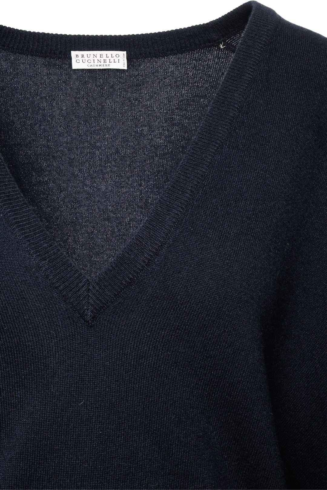 Brunello Cucinelli Size L V-Neck Cashmere Sweater