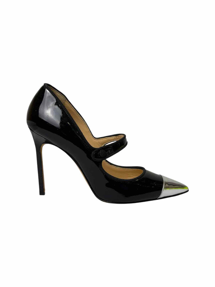 Manolo Blahnik Size 37 Patent Pumps