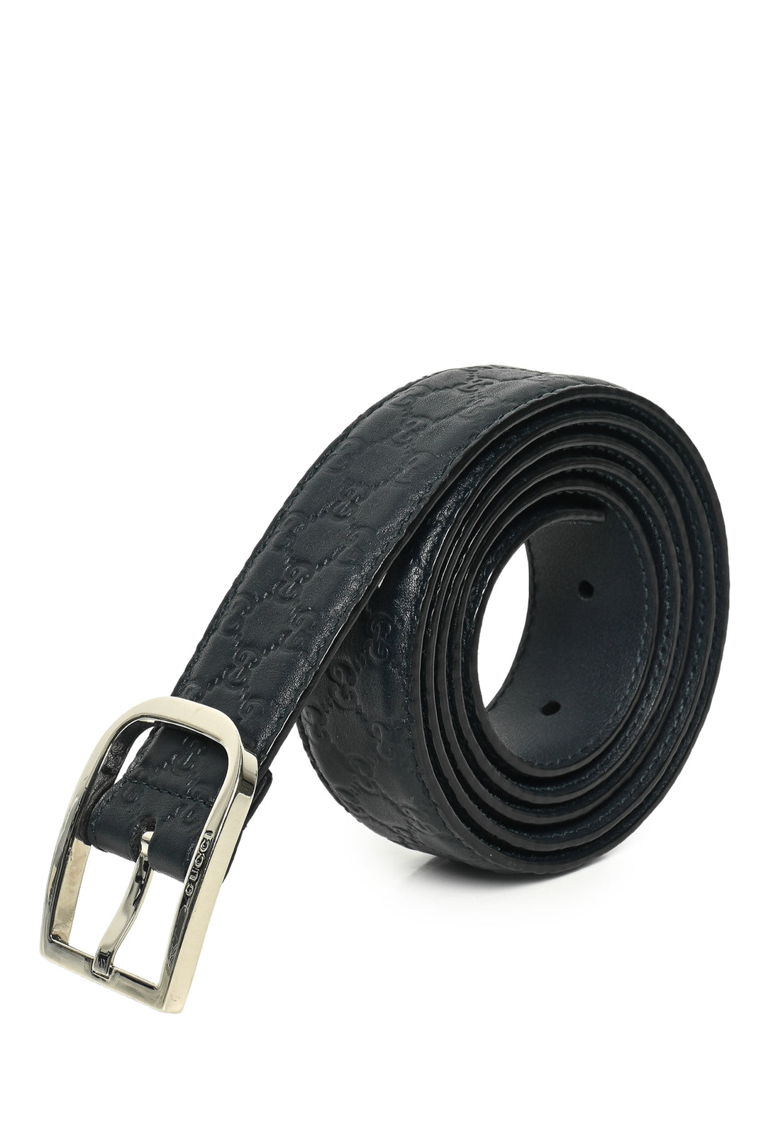 Gucci Size 40 Guccissima Embossed GG Monogram Leather Belt