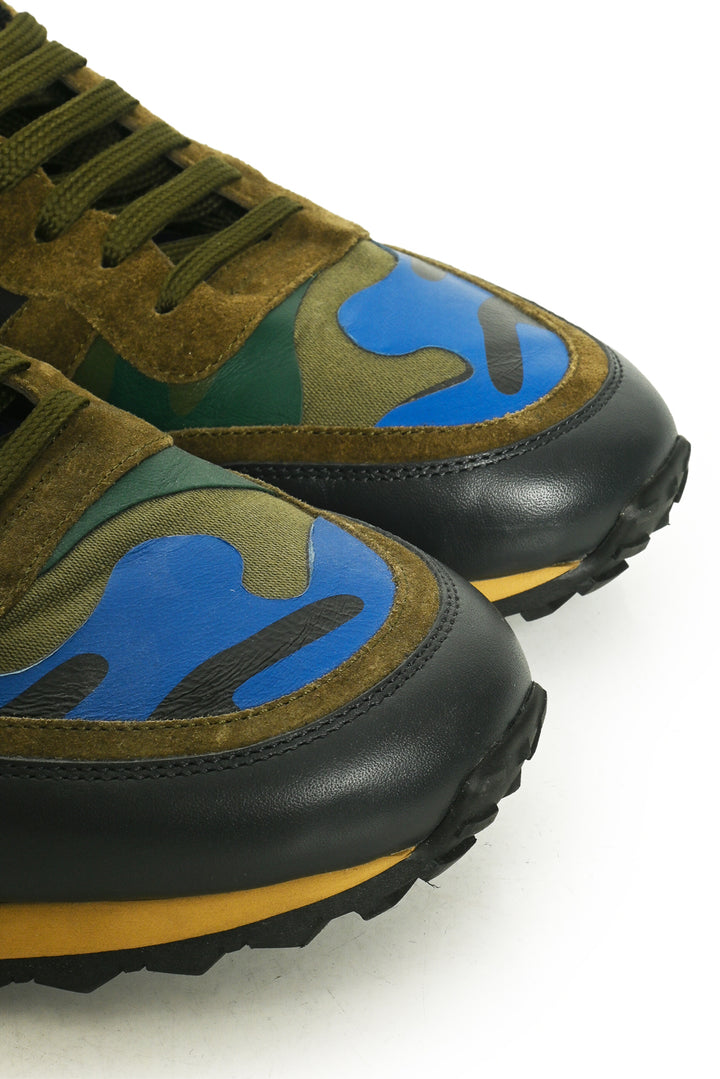 Valentino Size 11 Men's Camouflage Rockrunner Sneakers