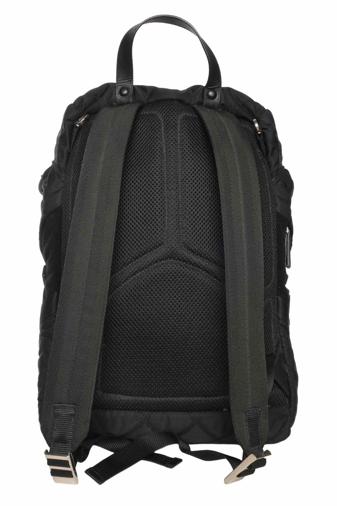 Prada Patch Embellished Quilted Nylon BackPack