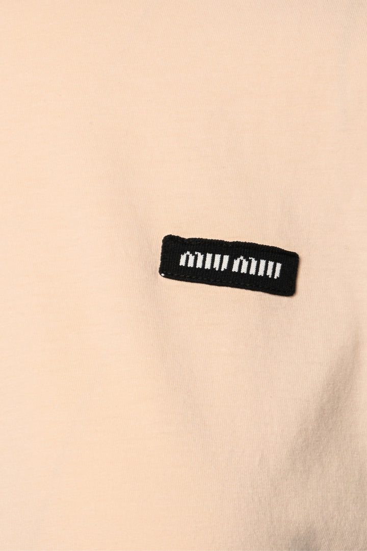 Miu Miu Size S 2024 Logo Cotton Tank Top