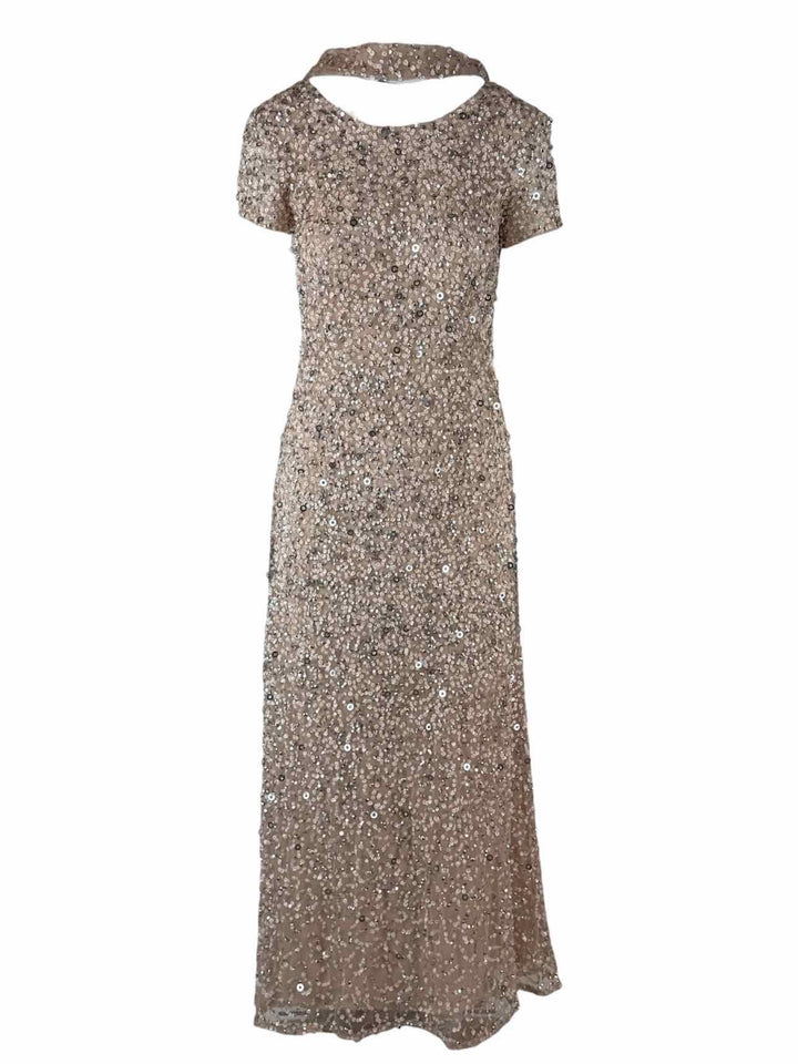Adrianna Papell Size 6 Sequin Maxi Dress
