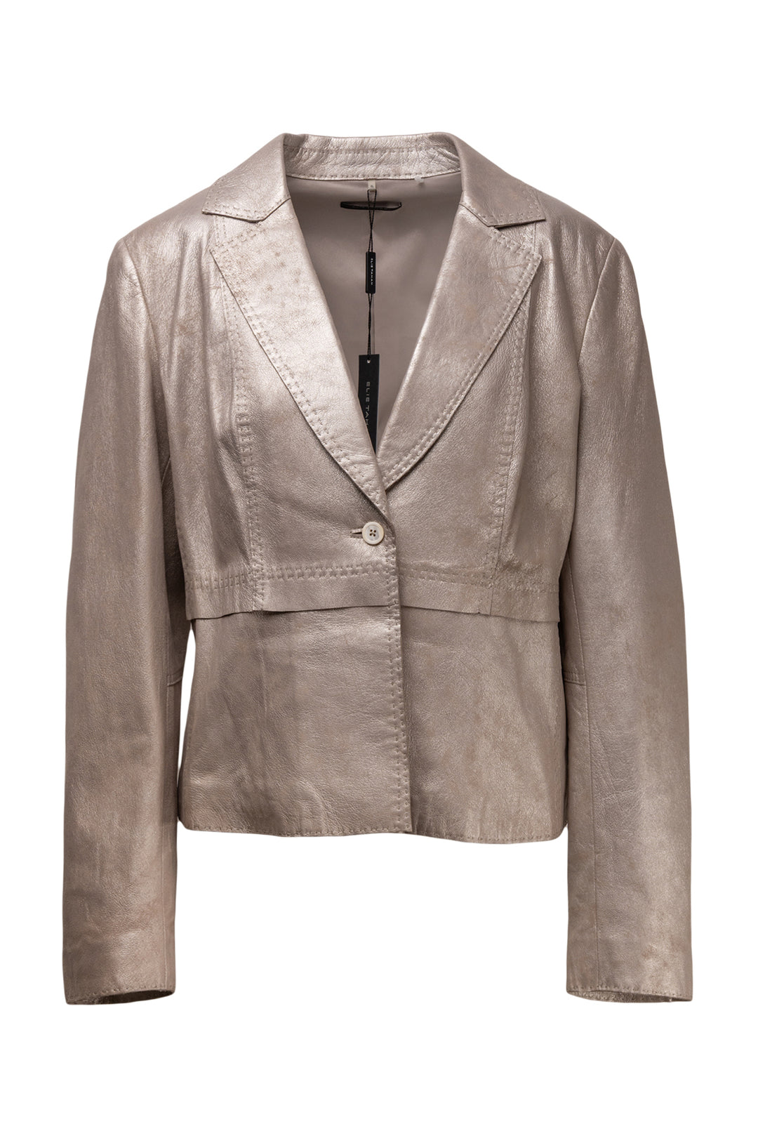Elie Tahari Size XL Leather Blazer