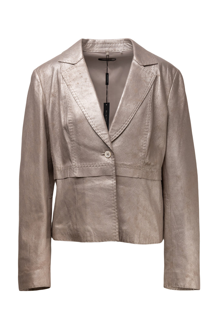 Elie Tahari Size XL Leather Blazer