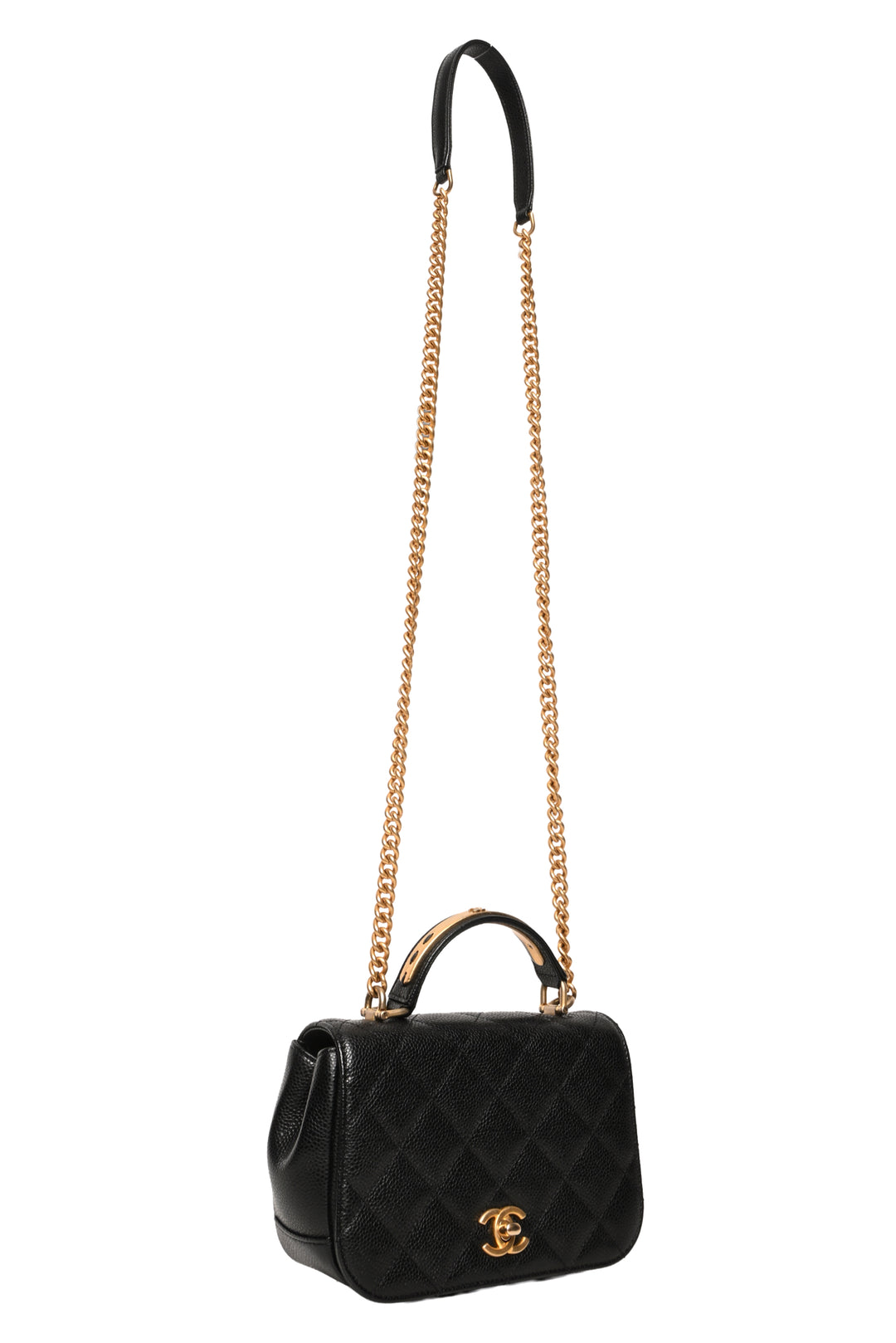 Chanel Caviar Carry Around Flap Bag