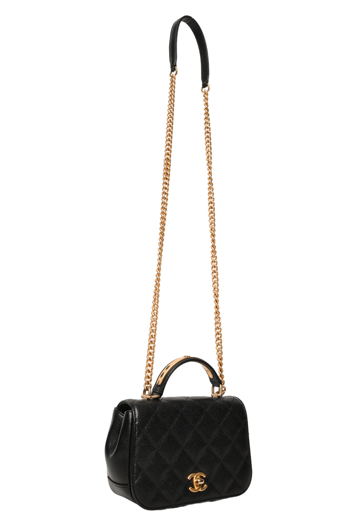 Chanel Caviar Carry Around Flap Bag