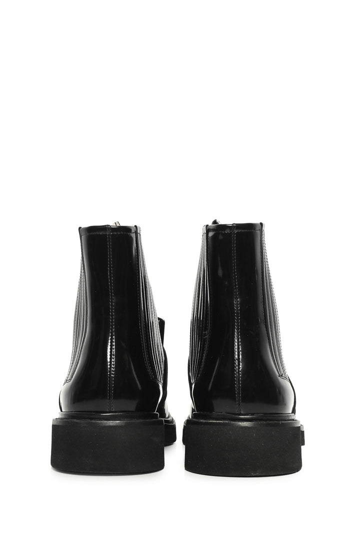 Roger Vivier Size 35.5 Chelsea Viv' Leather Ankle Boots