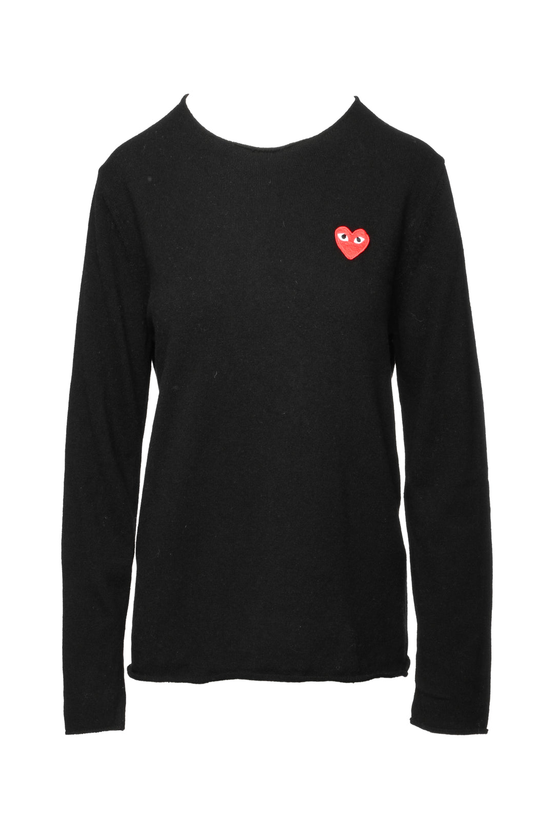 Comme Des Garcons PLAY Size S Heart Patch Wool Sweater